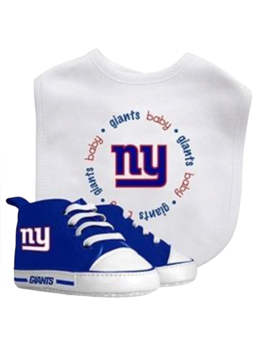 Baby Fanatic NFL Bib and Pre-Walkers Set in White and Gray New In Package
